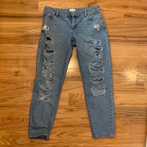 Miss Selfridge Denim Ripped Jeans - size 6